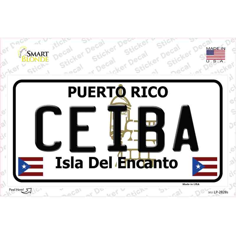 LP-2828s-M Ceiba Novelty Sticker Decal - Medium