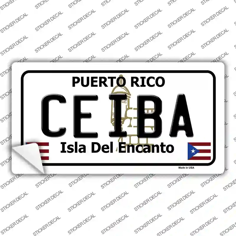 LP-2828s-S Ceiba Novelty Sticker Decal - Small