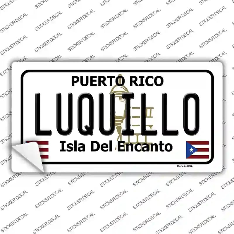 LP-2855s-L Luquillo Puerto Rico Novelty Sticker Decal - Large