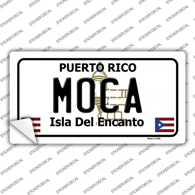 LP-2860s-L Moca Puerto Rico Novelty Sticker Decal - Large