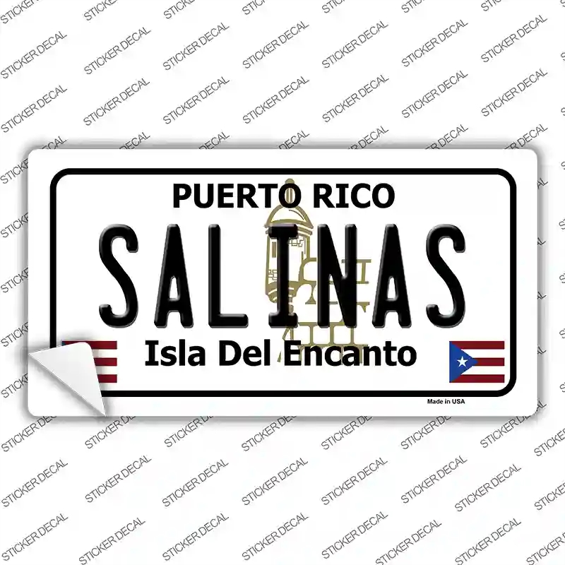 LP-2872s-S Salinas Puerto Rico Novelty Sticker Decal - Small