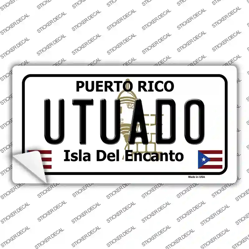LP-2881s-XL Utuado Puerto Rico Novelty Sticker Decal - Extra Large