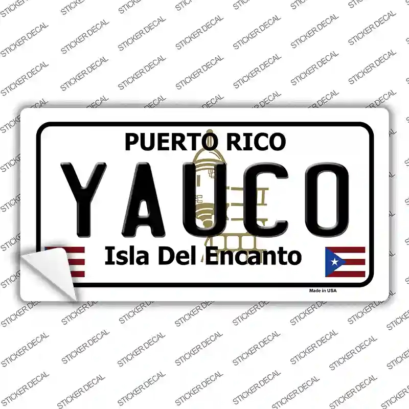 LP-2887s-S Yauco Puerto Rico Novelty Sticker Decal - Small