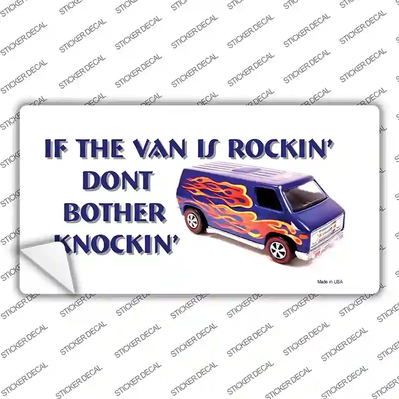 LP-296s-S If Vans Rocking Novelty Sticker Decal - Small