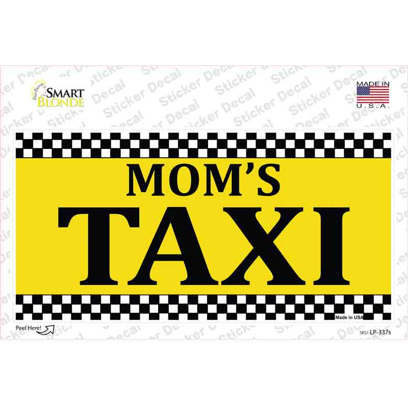 LP-337s-M Moms Taxi Novelty Sticker Decal - Medium