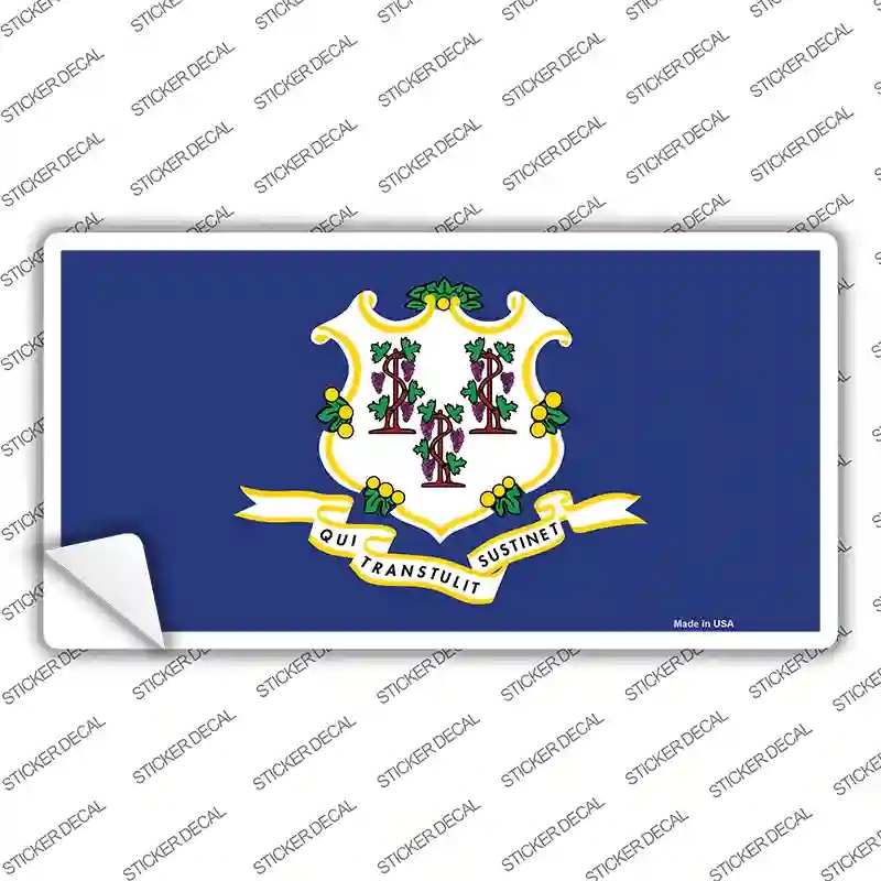 LP-3572s-XL Connecticut State Flag Novelty Sticker Decal - Extra Large