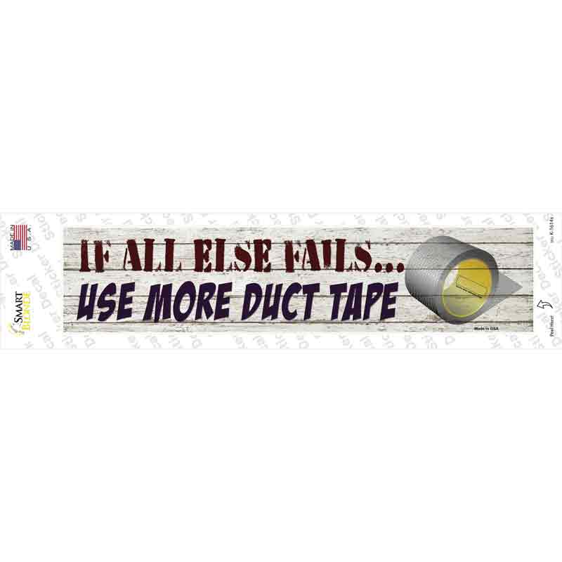K-1614s-M Use More Duct Tape Novelty Narrow Sticker Decal - Medium
