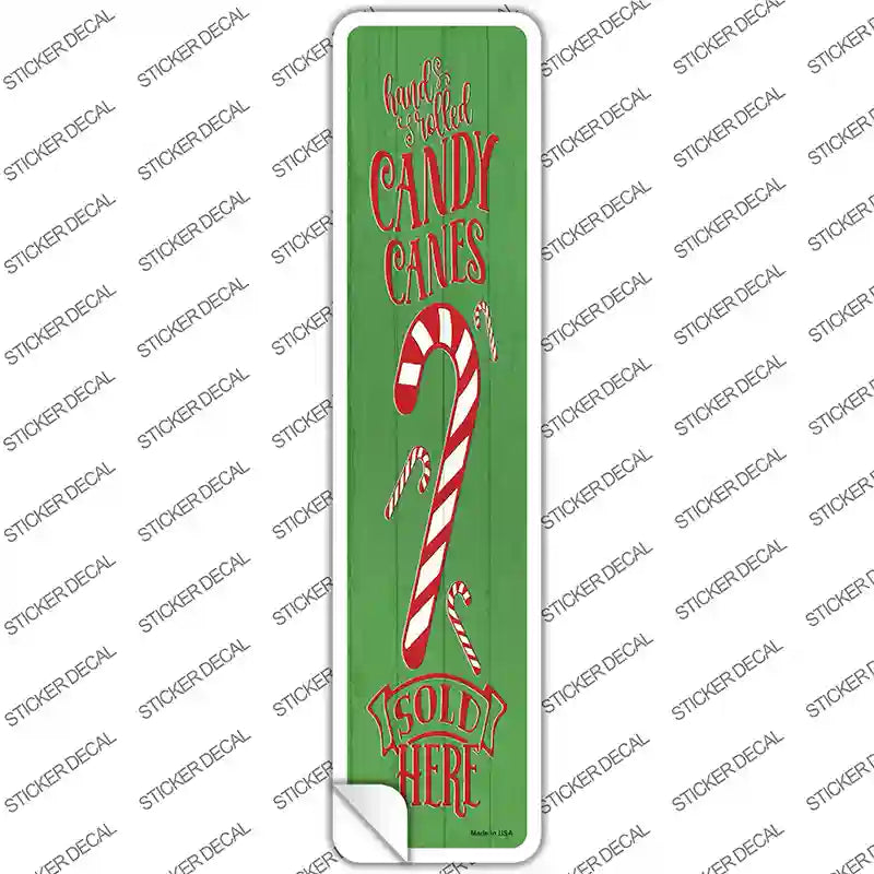 K-1695s-S Candy CaSold Here Green Novelty Narrow Sticker Decal - Small