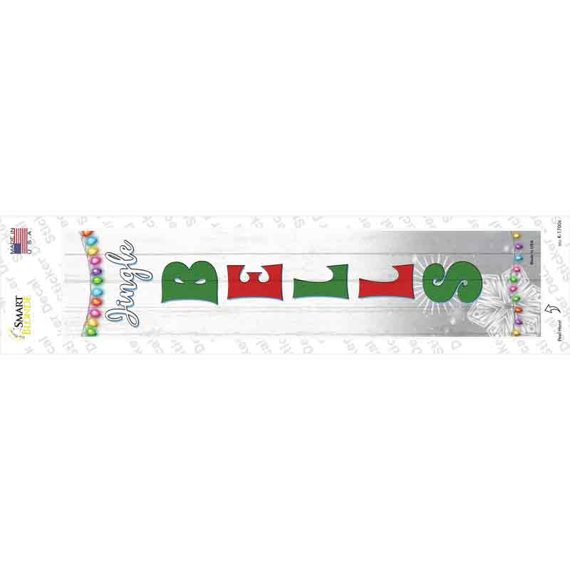 K-1700s-M Jingle Bells Novelty Narrow Sticker Decal - Medium