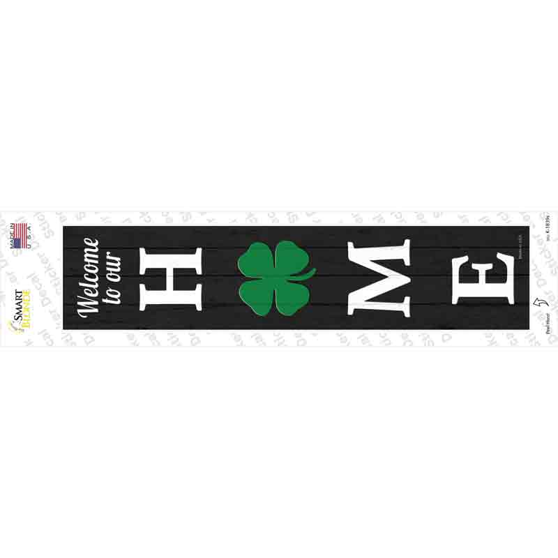 K-1839s-M Home Shamrock Novelty Narrow Sticker Decal - Medium