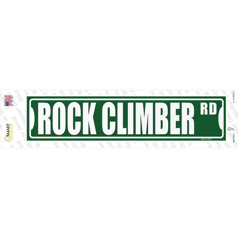 K-1873s-M Rock Climber Rd Novelty Narrow Sticker Decal - Medium
