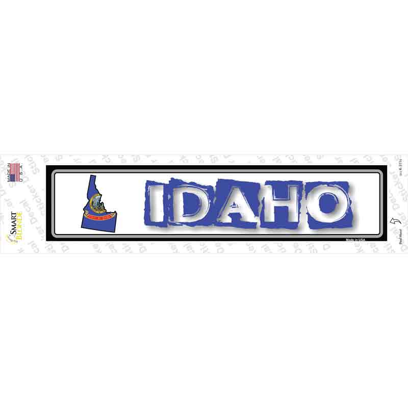K-311s-M Idaho Outline Novelty Narrow Sticker Decal - Medium