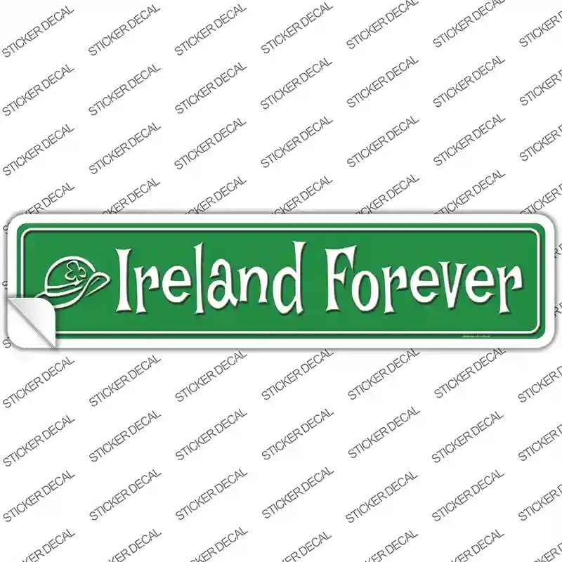 K-361s-XL Ireland Forever Novelty Narrow Sticker Decal - Extra Large