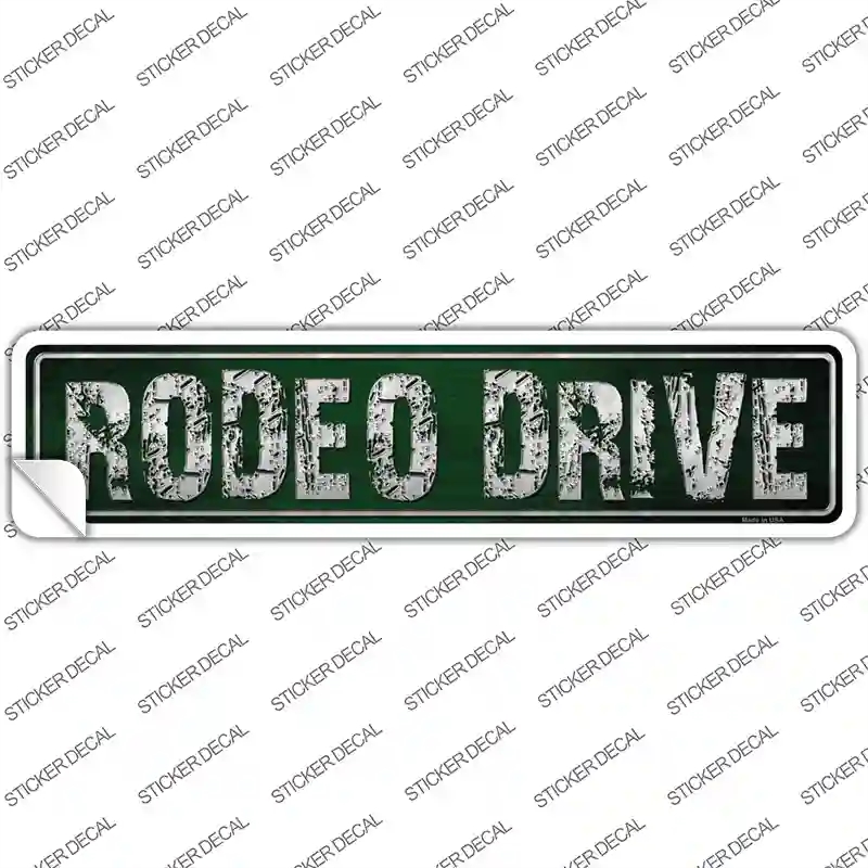 K-410s-L Rodeo Drive Novelty Narrow Sticker Decal - Large