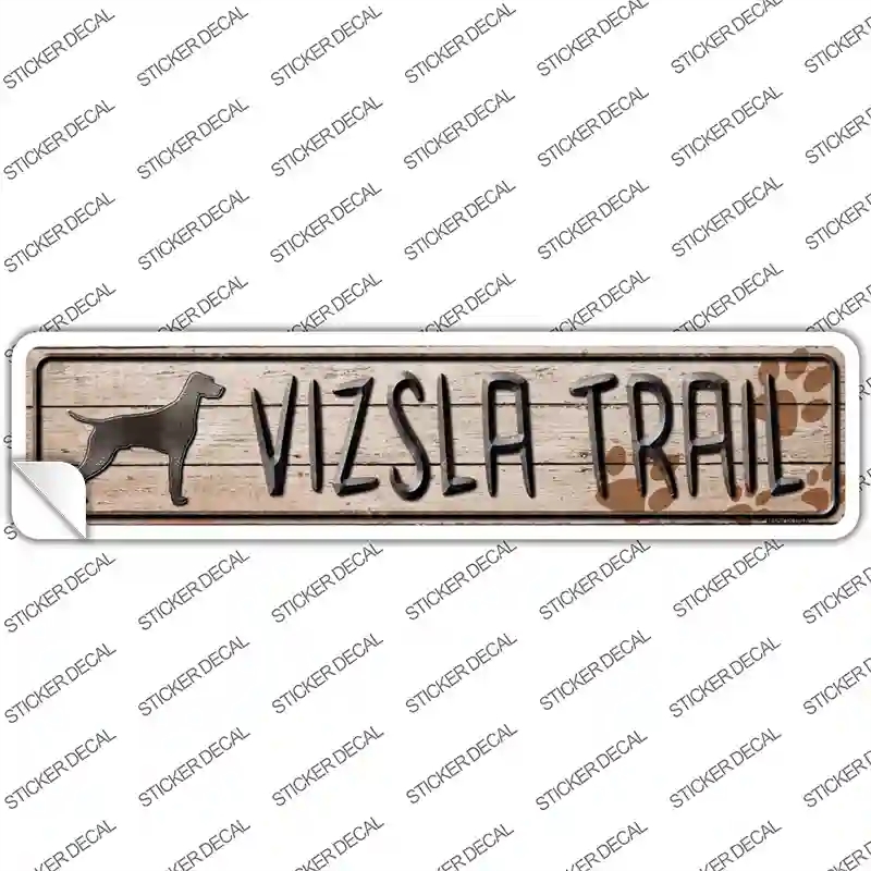 K-476s-S Vizsla Trail Novelty Narrow Sticker Decal - Small