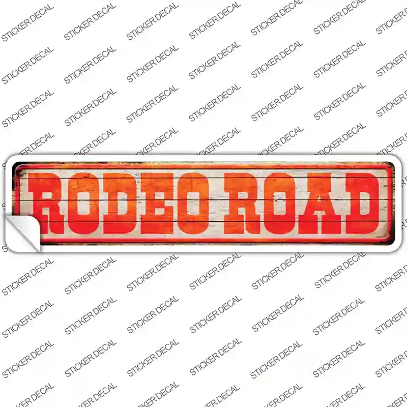 K-497s-XL Rodeo Road Novelty Narrow Sticker Decal - Extra Large