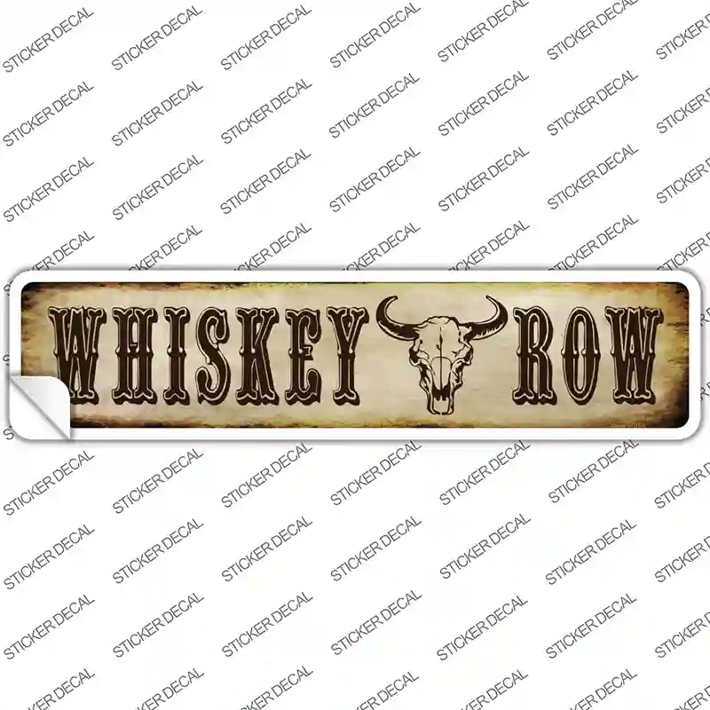 K-531s-XL Whiskey Row Novelty Narrow Sticker Decal - Extra Large