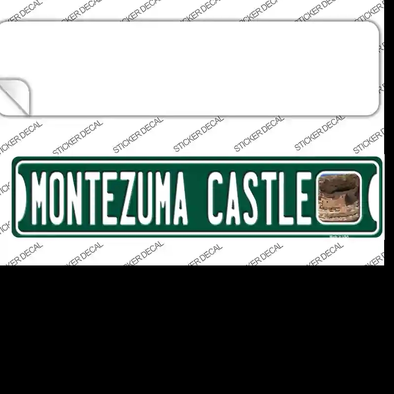 K-577s-L Montezuma Castle Green Novelty Narrow Sticker Decal - Large