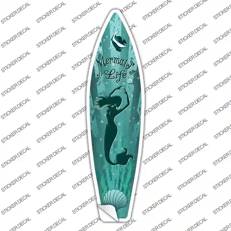 SB-047s-XL Mermaids Life Novelty Surfboard Sticker Decal - Extra Large