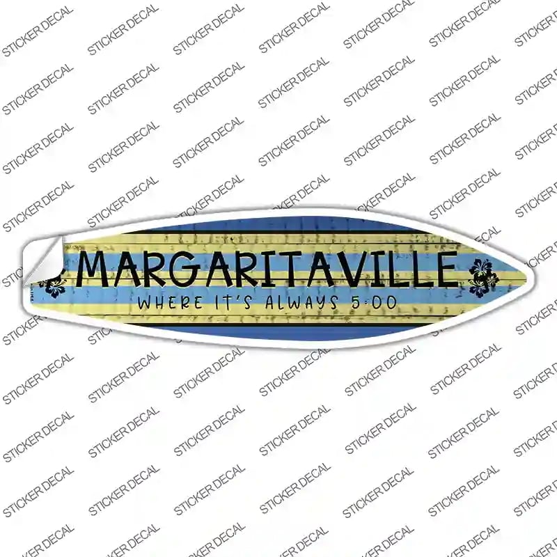 SB-151s-L Margaritaville Novelty Surfboard Sticker Decal - Large