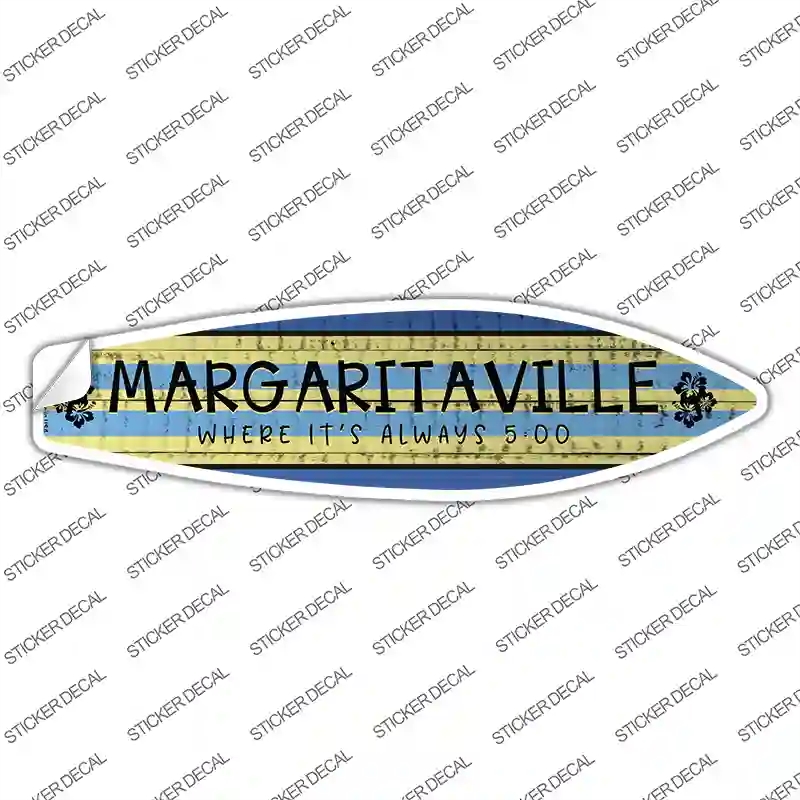 SB-151s-S Margaritaville Novelty Surfboard Sticker Decal - Small