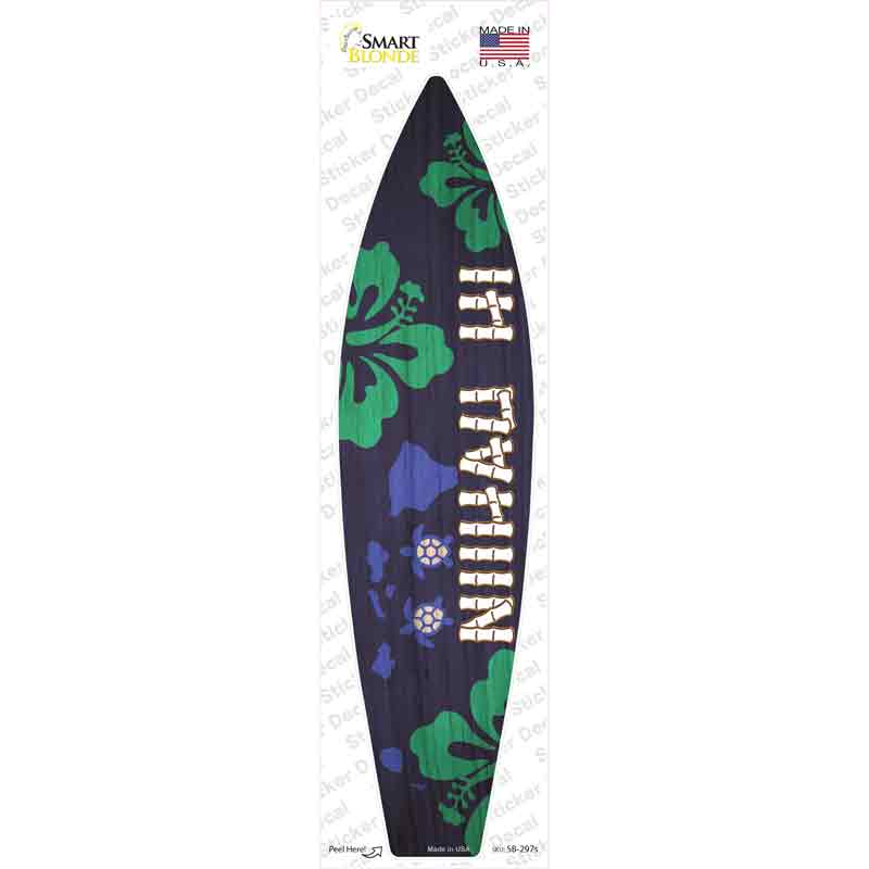 SB-297s-M Niihau Hawaii Novelty Surfboard Sticker Decal - Medium