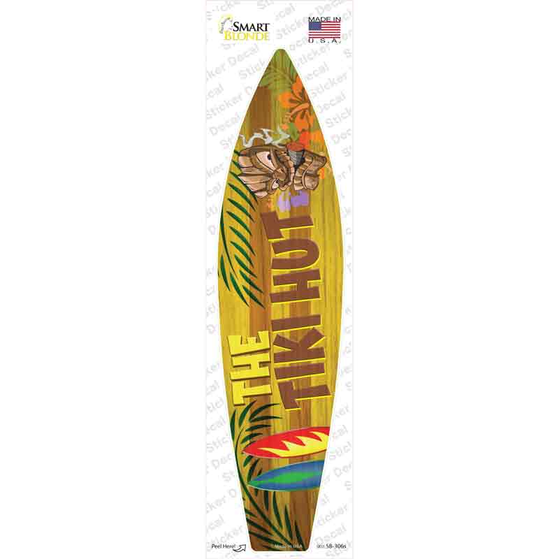 SB-306s-M The Tiki Hut Novelty Surfboard Sticker Decal - Medium