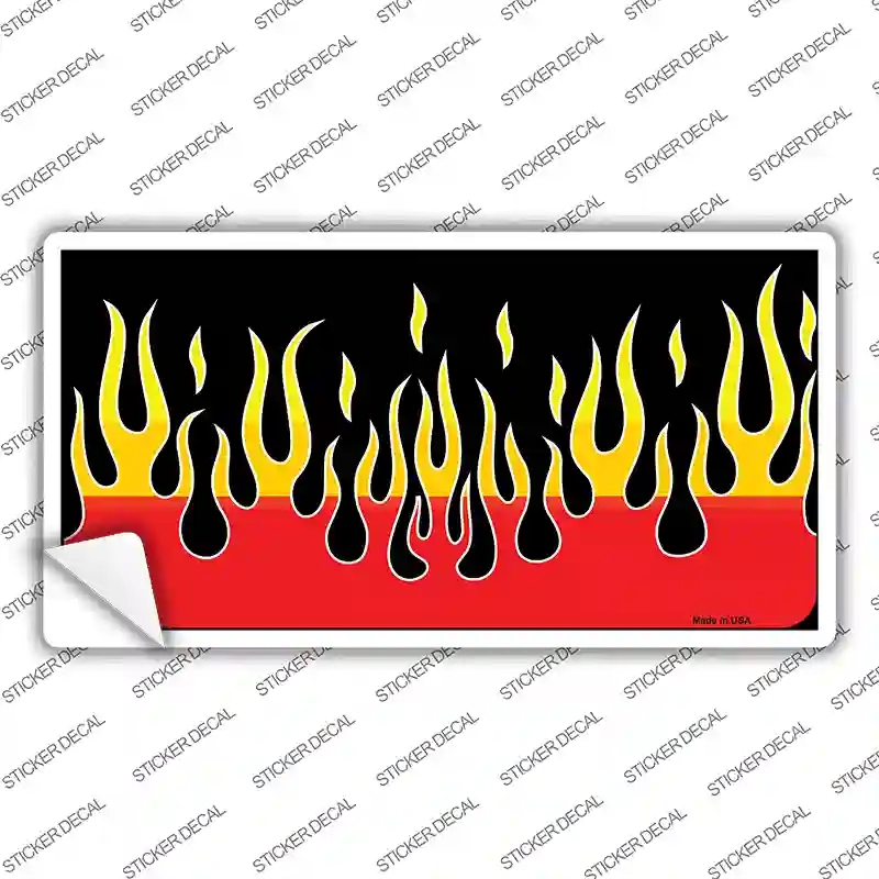 LP-021s-L Flames Novelty Sticker Decal - Large