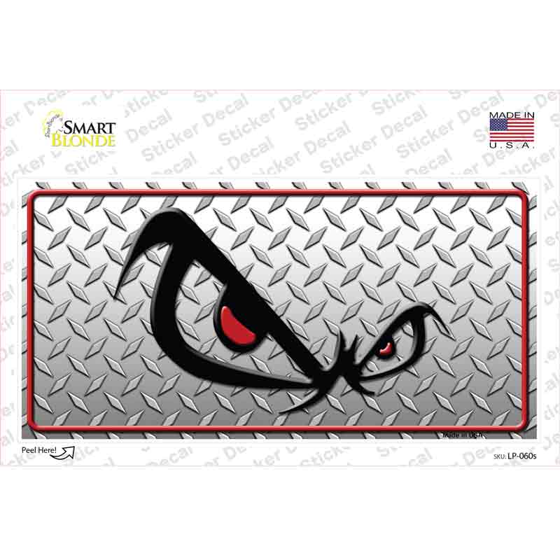 LP-060s-M No Fear Eyes Diamond Novelty Sticker Decal - Medium
