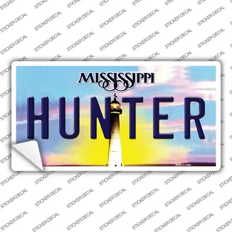 LP-6574s-L Hunter Mississippi Novelty Sticker Decal - Large