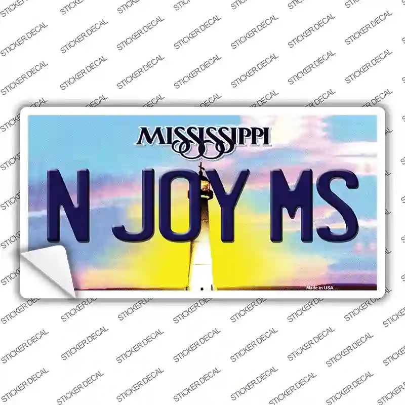 LP-6575s-L N Joy Mississippi Novelty Sticker Decal - Large