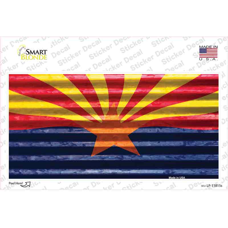 LP-11815s-M Arizona Flag Novelty Sticker Decal - Medium