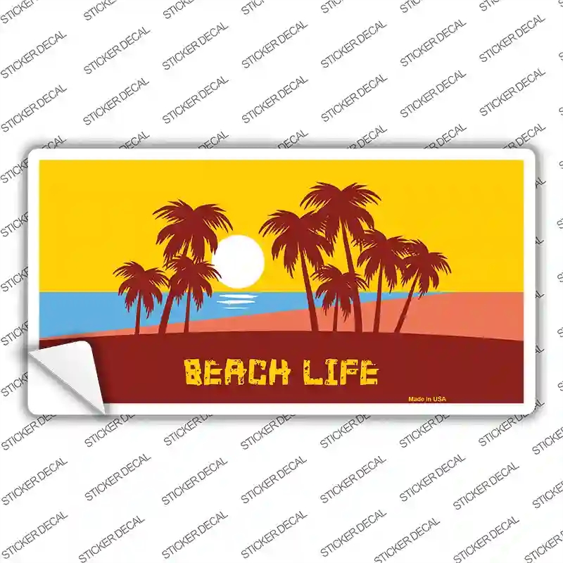 LP-11900s-L Beach Life Novelty Sticker Decal - Large
