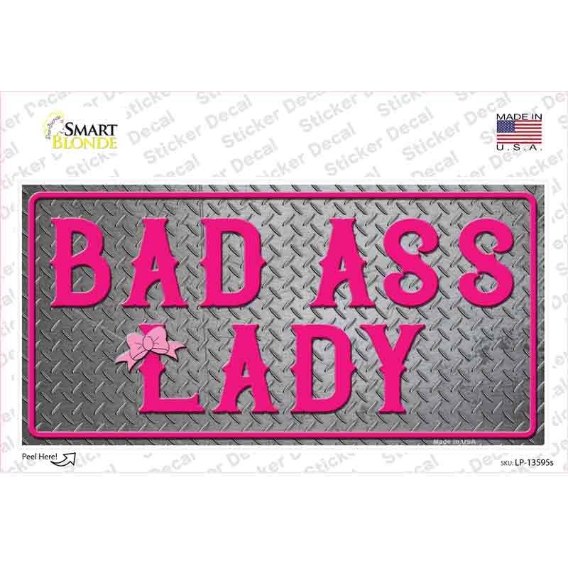 LP-13595s-M Bad Ass Lady Novelty Sticker Decal - Medium