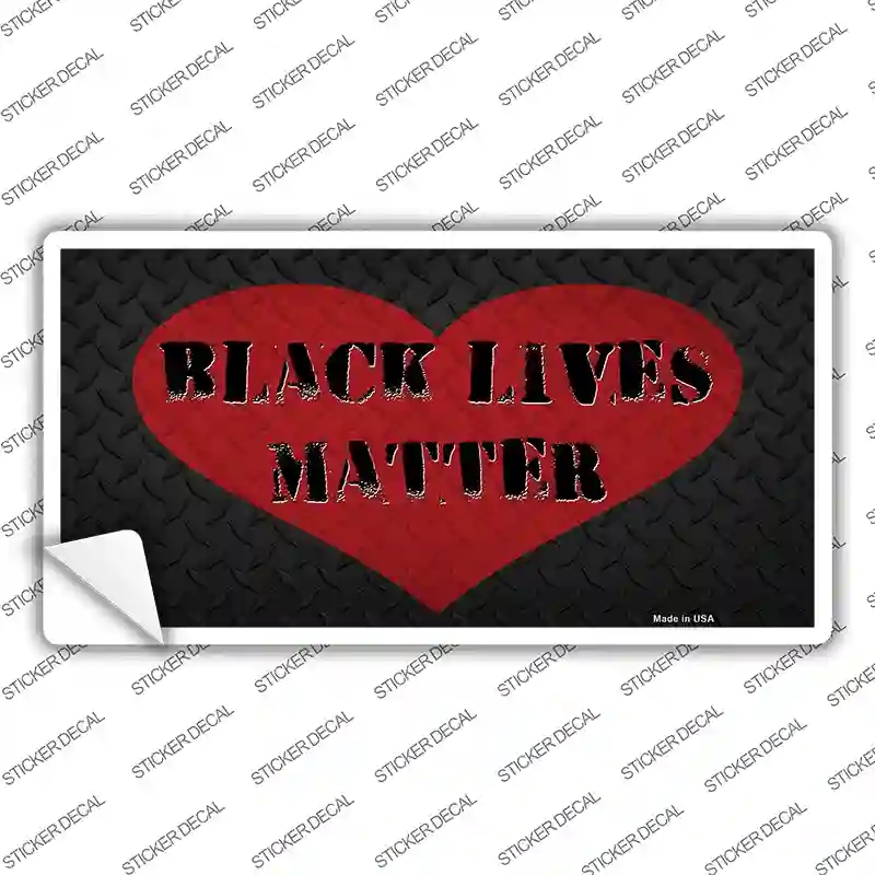 LP-13607s-S Black Lives Matter Heart Novelty Sticker Decal - Small
