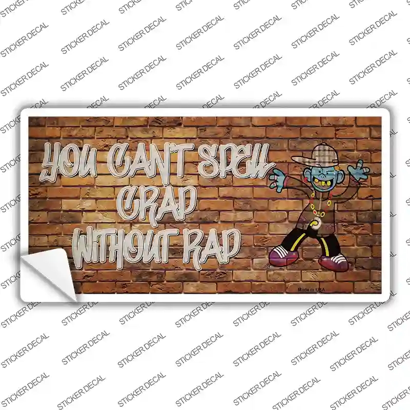LP-13669s-S Grad Without Rad Novelty Sticker Decal - Small