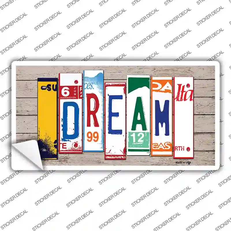 LP-7939s-S Dream Wood Art Novelty Sticker Decal - Small
