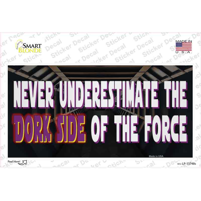 LP-13748s-M The Dork Side Novelty Sticker Decal - Medium