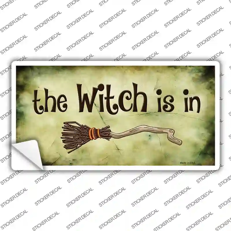 LP-8006s-S The Witch is in Novelty Sticker Decal - Small