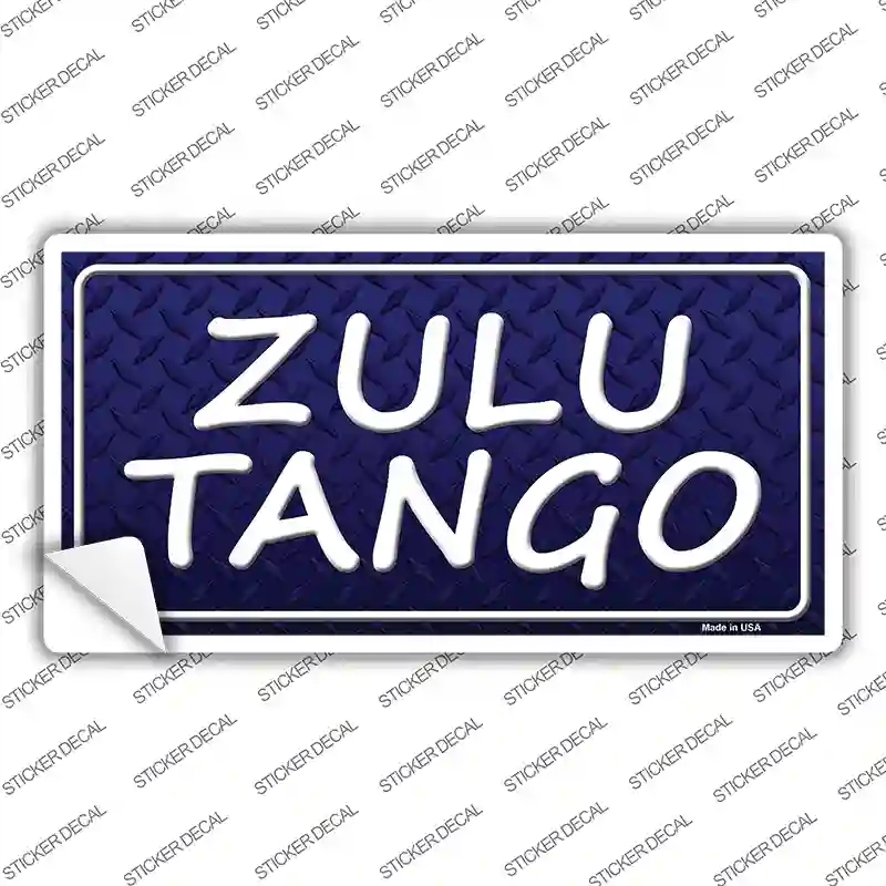 LP-8019s-XL Zulu Tango Novelty Sticker Decal - Extra Large