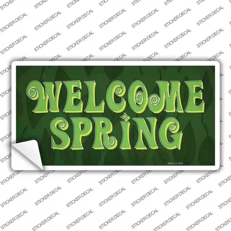LP-13772s-L Welcome Spring Novelty Sticker Decal - Large