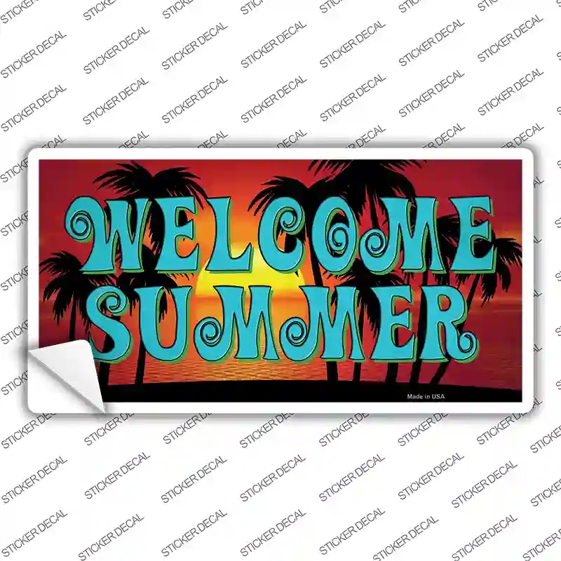 LP-13773s-XL Welcome Summer Novelty Sticker Decal - Extra Large