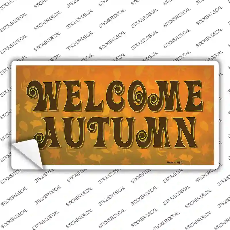 LP-13774s-XL Welcome Autumn Novelty Sticker Decal - Extra Large