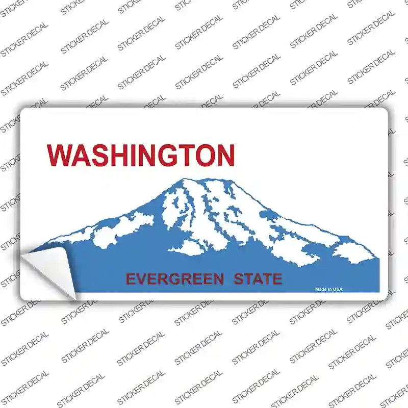 LP-2262s-S Washington State Blank Novelty Sticker Decal - Small