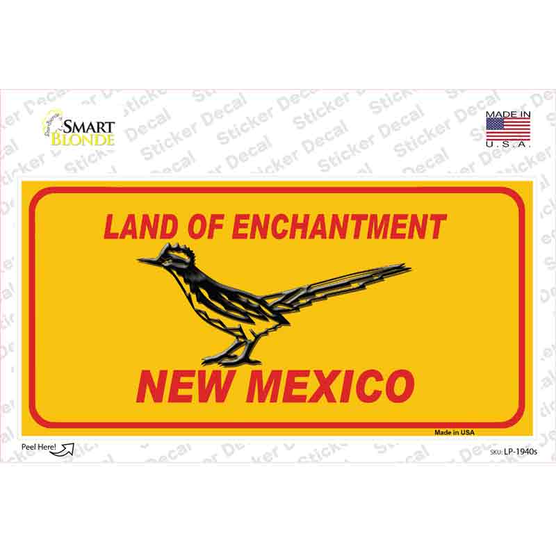 LP-1940s-M Road Runner   Mexico Novelty Sticker Decal - Medium