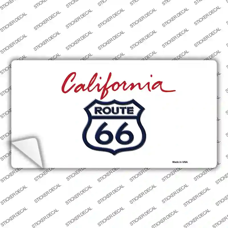 LP-2103s-L Route 66 Shield California Novelty Sticker Decal - Large