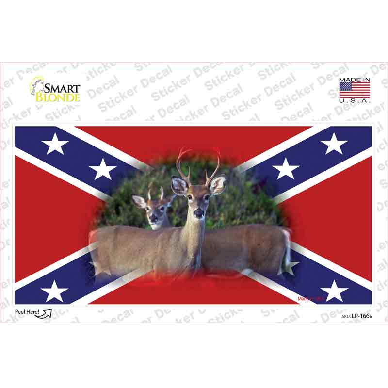 LP-166s-M Rebel Deer Novelty Sticker Decal - Medium