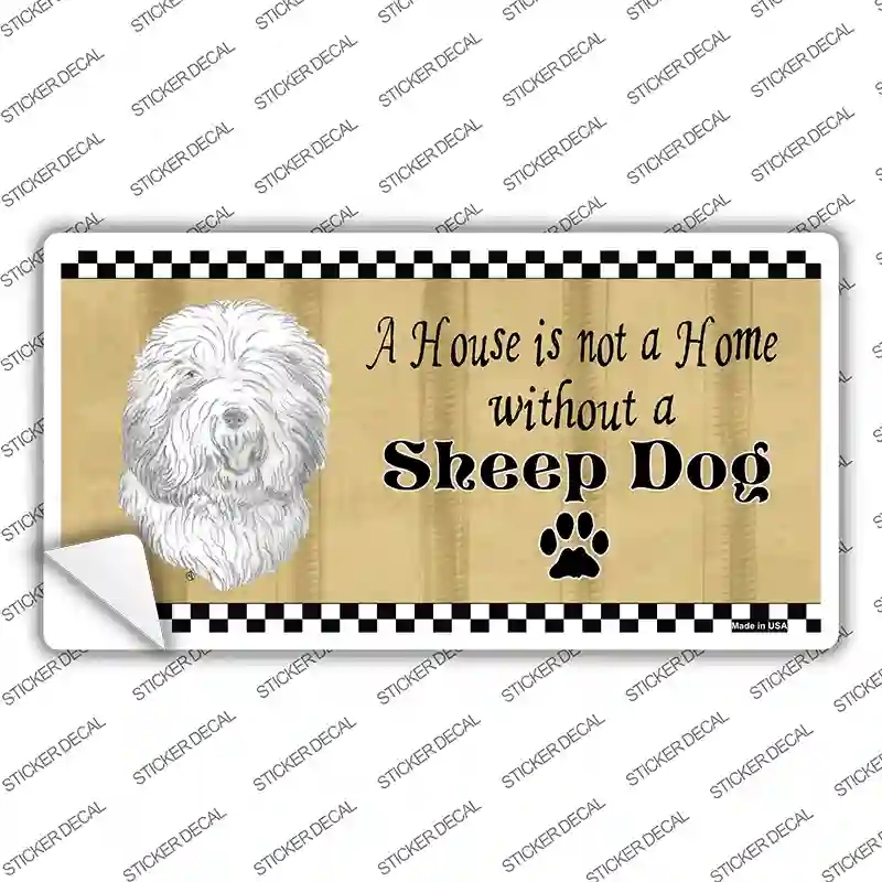 LP-1724s-L Pencil Sketch Sheep Novelty Sticker Decal - Large
