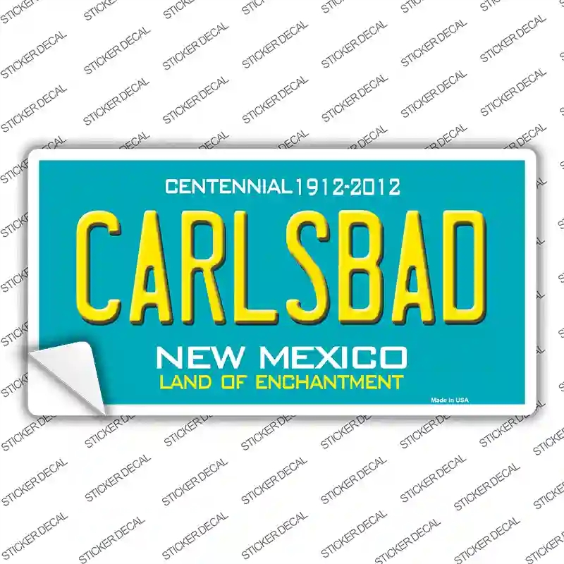 LP-2791s-S Carlsbad   Mexico Teal Novelty Sticker Decal - Small