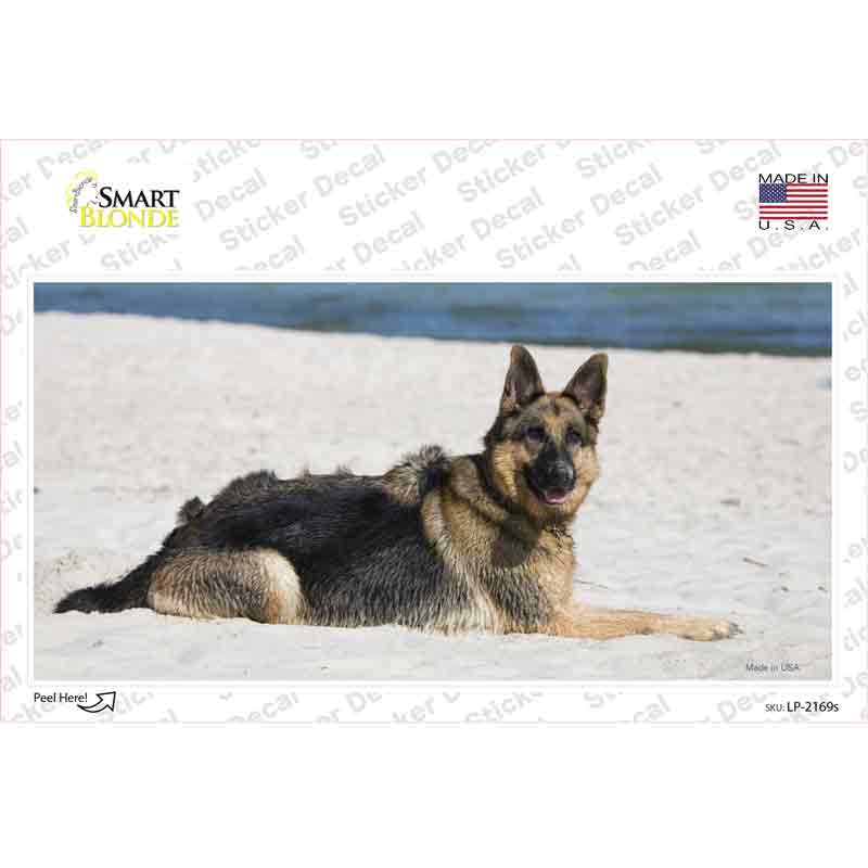 LP-2169s-M German Shepherd Dog Novelty Sticker Decal - Medium